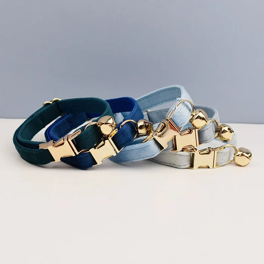 Cute Bowknot Cat Collar Personalized Cat Collar with Bell Engraving ID Tag Nameplate Kitten Collars Necklace - Pet Suppie