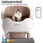 Lunapurr Self Cleaning Litter Box,Large Capacity Automatic Cat Litter Box Self Cleaning for Cats, App Control,Safety Protection