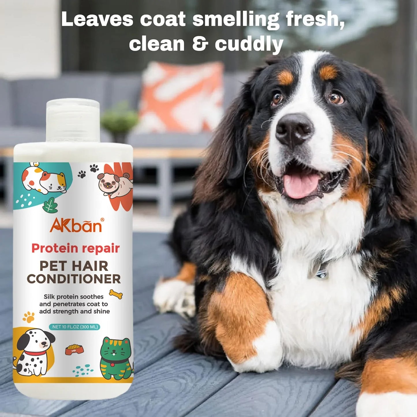 Pet Conditioner Cat Dog Shower Gel Shampoo Deep Cleaning Deodorizing Anti Itch Hair Soft Fluffy Lasting Fragrance Pet Supplies