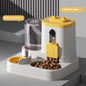 Automatic Cat Feeder & Water Fountain Set - Food Grade Plastic - for Cats & Dogs - Gravity Feed Design