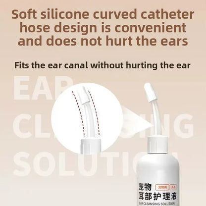 PetClear Pet Ear Care Solution 120ml Ear Cleaner Mite Removal Ear Drops Pet Ear Cleaning Products