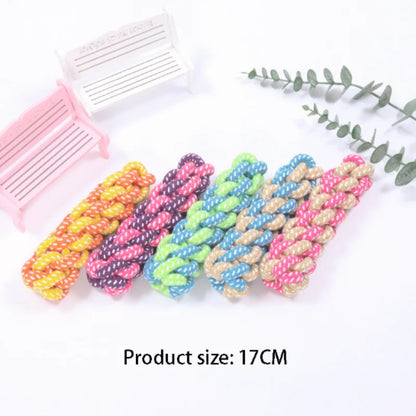Mini Dog Toys Interactive Cotton Rope Chew Ball Toothbrush Puppy Toy for Teething Large Small Dogs Pet Accessories