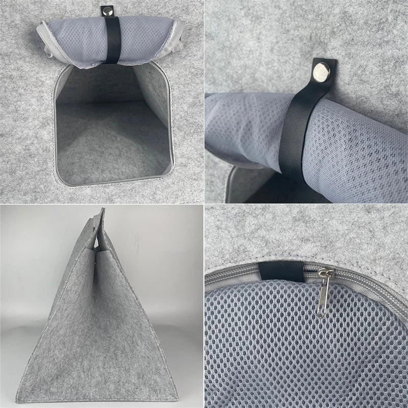 Felt Pet Nest Creative Breathable Collapsible Cat Bed House Warm Nest For Cat Portable Carrier Bag Outdoors
