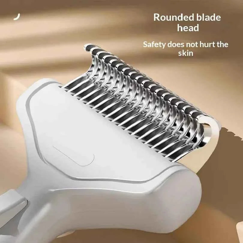 Pet comb cat-specific de-hair comb dog hair thinning brush grooming tool stainless steel cat hair removal brush pet supplies