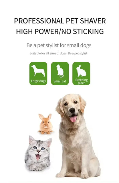 Pet Grooming Hair Clippers Rechargeable Cat Hair Trimmer for Dogs Adjustable Professional Electric Rechargeable Cat Shaver