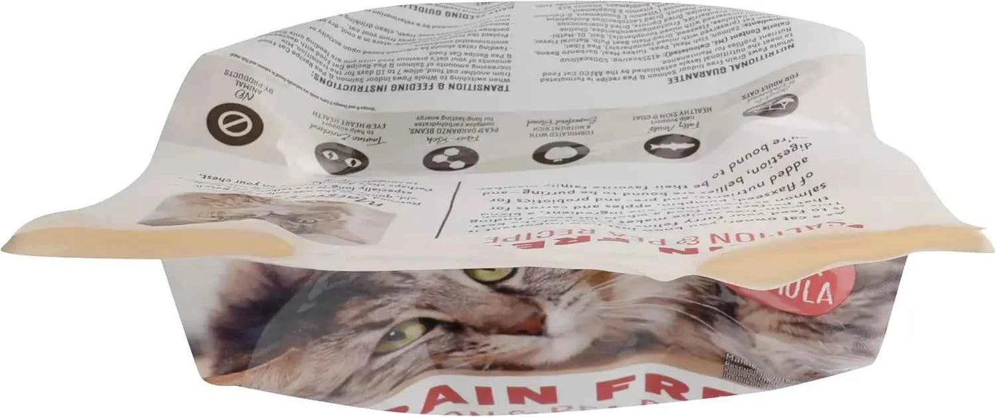 Grain-Free Dry Cat Food, Salmon & Pea Recipe with Fiber & Prebiotics for Indoor Cats, 3.5 lb