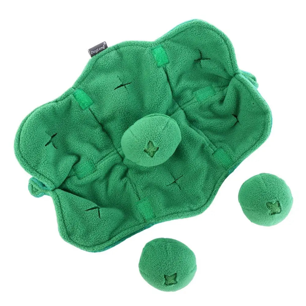 Sniffing Dog Toy Squeaky Plush Treat Dispenser IQ Puzzle Toys Stress Reliever Interactive Ball Dog Snuffle Bowl Puppy Chew Toy