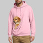 New Comfortable Sweater For Men Unisex Cat And Dog Bag Hooded Sweatshirt Pocket Pet Bag Holder Sweatshirt мужская одежда