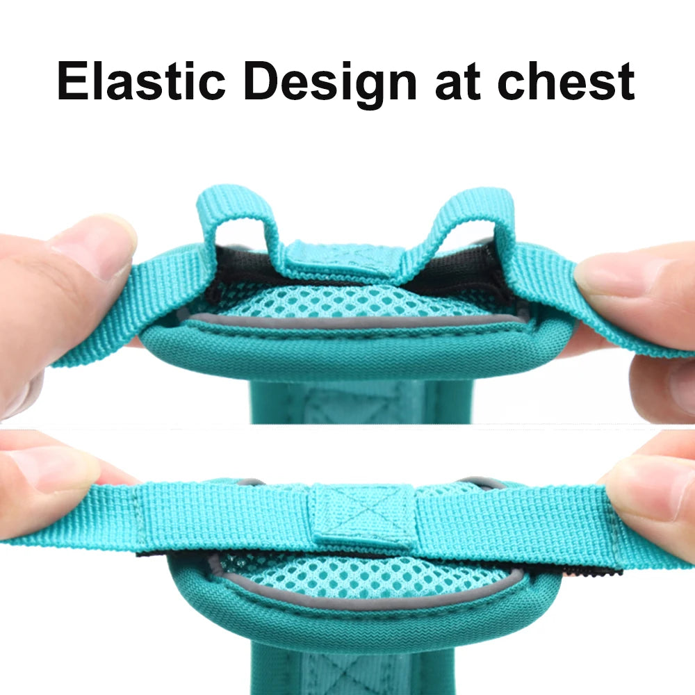 Cats Harness Leash For Small Dogs Cat Outdoor Reflective Adjustable Puppy Kitten Traction Device Tactical Training Pet Supplies