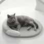 Cooling Dog Bed Summer Ice Silk Cat Mat Oval Pet Nest Breathable Heat Dissipation Cooling Pad for Small Medium Large Dogs Cats