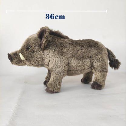 Vicious African Pig Plush Toy Frightening Wild Boar Stuffed Animal Dolls Ideal Birthday Gifts For Boys Decoration Dropshipping