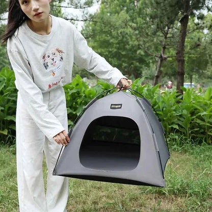 Tent Shape Cat Beds Removable Convenient Storage Pet Bed Portable Outdoor Travel Sunshade Cat and Dog Tent Pet Essentials
