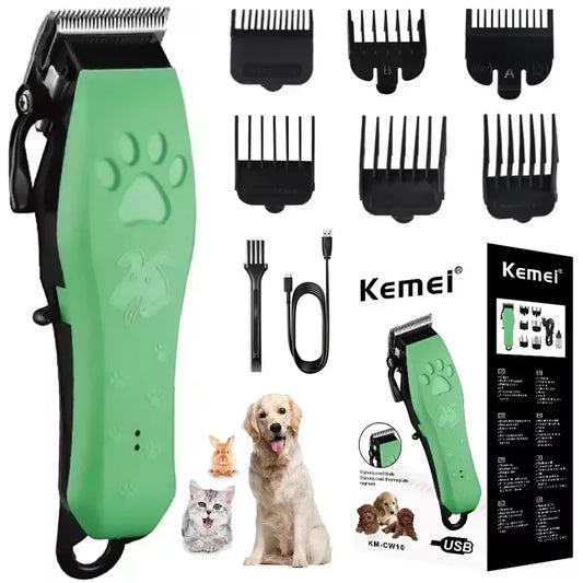 Pet Grooming Hair Clippers Rechargeable Cat Hair Trimmer for Dogs Adjustable Professional Electric Rechargeable Cat Shaver