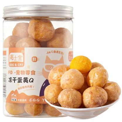 Pet Snacks canned freeze-dried chicken duck beef three texts cod quail eggs yellow eggs cats and dogs freeze-dried