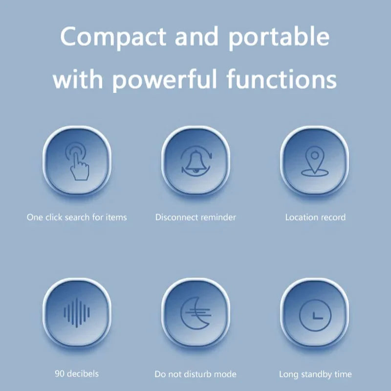 Mini Smart Anti-Lost Tracker Reminder For Pets Kids Bag Wallet 5G Bluetooth GPS Device Air Tag Finder Tracking Locator