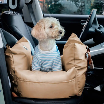 Waterproof Luxury Dog Car Seat Pet Beds Comfortable Puppy Dog Beds Soft Travel Pet Car Seat with Safety Buckle Dropshipping