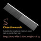 Fenice Professional Anti-Corrosion Grooming Comb For Dogs Cats Tapered Stainless Steel Pins Pet Grooming Supplies