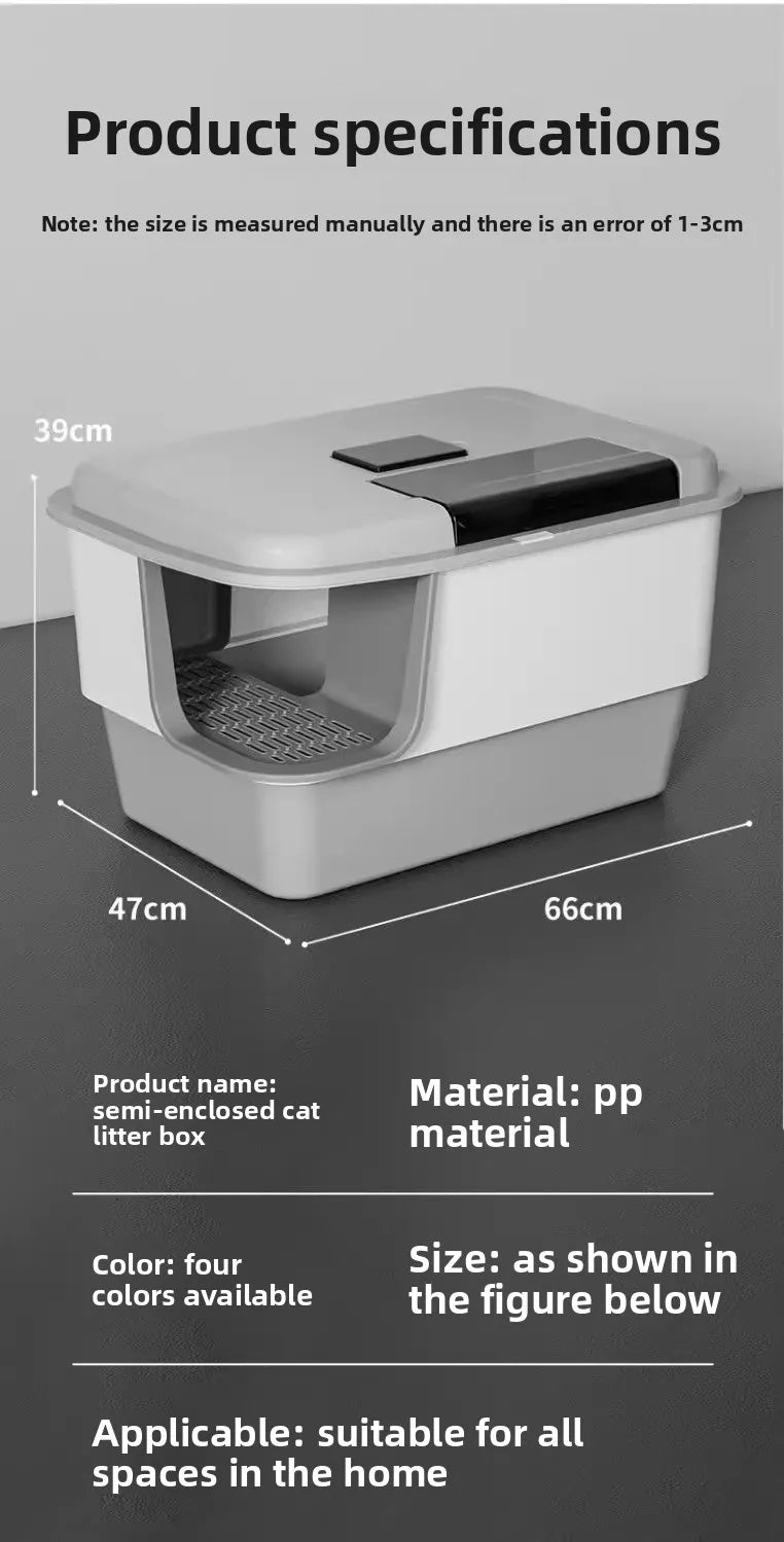 Cat Litter Box Self Cleaning Extra Large Closed Odor Control Anti Splash Corridor Style Covered Cat Toilet  Arenero Autolimpieza