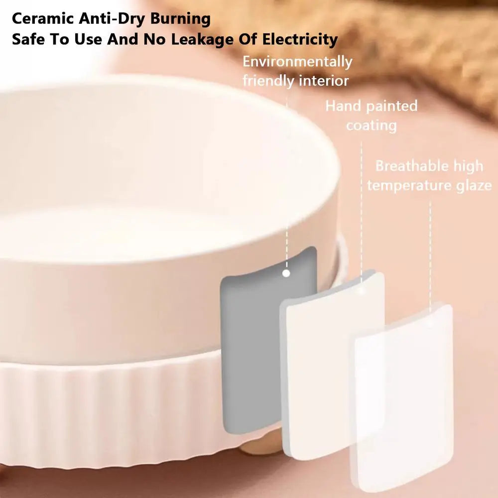 Pet Water Dispenser Heated Pet Water Bowl Thermal Pet USB Dog Dispenser Bowl Heated Rechargeable Cat Food Drinking Supplies
