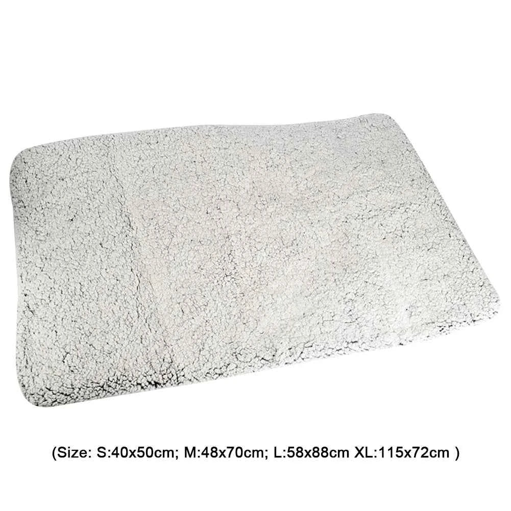 Self-Warming Cat Bed Pad Self-Heating Thermal Cat Dog Bed Mat Pet Warming Pad Soft Thickened Blanket Pad for Indoor Outdoor Pets