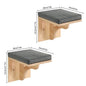 Wall-Mounted Cat Hammock Cat Climbing Stairs Solid Wood Cat Tree Tower Scratcher Rope Ladder Kitten House Indoor Cat Playground