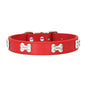 New Bone Leather Durable Pet Dog Collars Puppy Pug Collars for Small Large Dog Puppy Neck Collar GXQ13