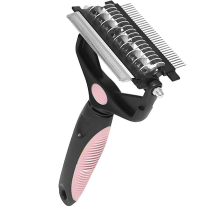 Dog Hair Removal Comb 3 in 1 Professional Dog Brush Pet Grooming Undercoat Rake Fur Knot Cutter Shedding Supplies for Puppy Cat