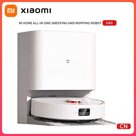 Xiaomi Robot Vacuum H40, 10,000 Pa Powerful Aspiration, Ultra-Accurate Cleaning with Navigation LDS, 2-in-1: Vacuum and Wash