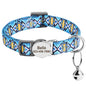 Quick Release Nylon Cat Collar Personalized Puppy Pet Kitten Safety Breakaway Necklace Customizable Adjustable For Cats Puppy