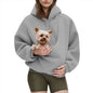 2026 Autumn Winter Hoodie Kangaroo Dog Pet Holder Carrier Big Pouch Pocket Pullovers Sweatshirt Animal Pouch Hood Sweatshirt