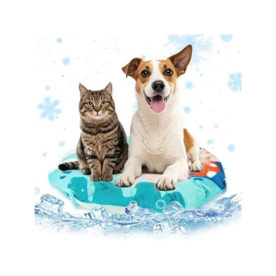 AWYYPet Cooling Mat Gel Ice Mat For Pets Ice Pad Thickened Non-Slip Easy-Clean Durable Small Animal Indoor/Outdoor Cooling Solu