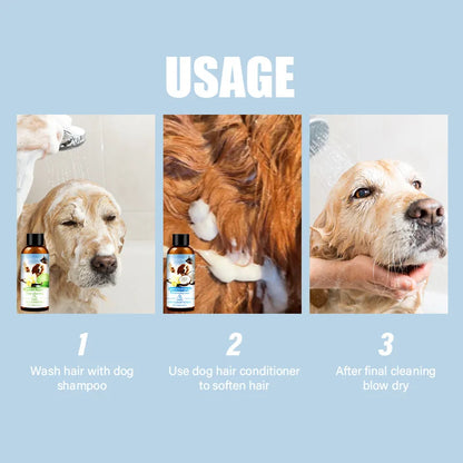 Pet Wash Care Set Shampoo 100ml+Conditioner 100ml Deodorizing Long Lasting Fragrance Cat Dog Shower Gel Pet Cleaning Products