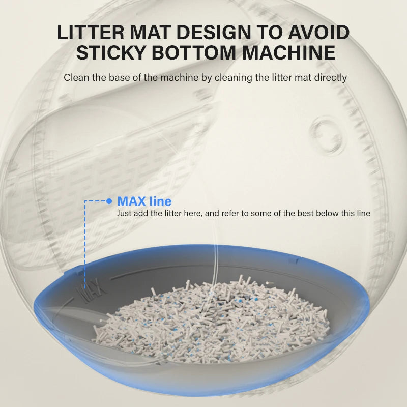 Self Cleaning Cat Litter Box 8L Large Automatic Sandbox for cat 2.4G WiFi Auto Litter Box Robot with APP Control