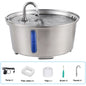 2.6L/87.9oz Stainless Steel Cat Water Fountain Automatic Cat Drinker Drinking Fountain For Cats Dogs Pet Water Dispenser