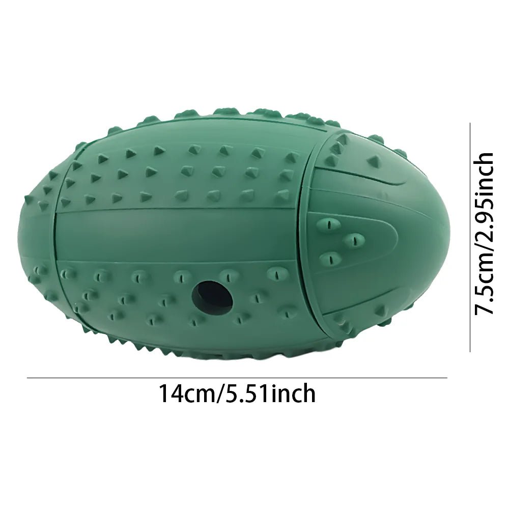 Christmas Puzzle Feeder Ball - Platinum Silicone Treat Dispenser with Bite-Proof Ridge & Natural Mint, Dishwasher Safe Dog Toy 