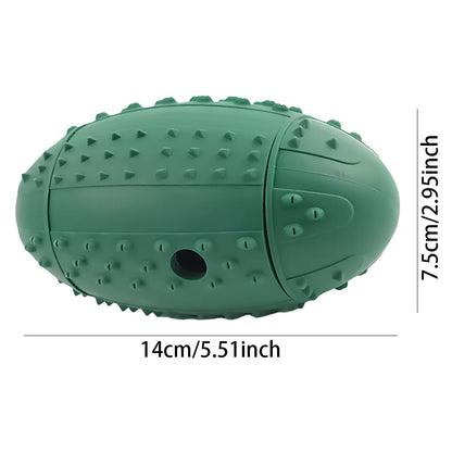 Christmas Puzzle Feeder Ball - Platinum Silicone Treat Dispenser with Bite-Proof Ridge & Natural Mint, Dishwasher Safe Dog Toy 