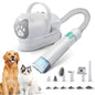 pet 7-in-1 hair suction device cat dog vacuum cleaner machine hair trimmer electric push cutting grooming shaving cleaning