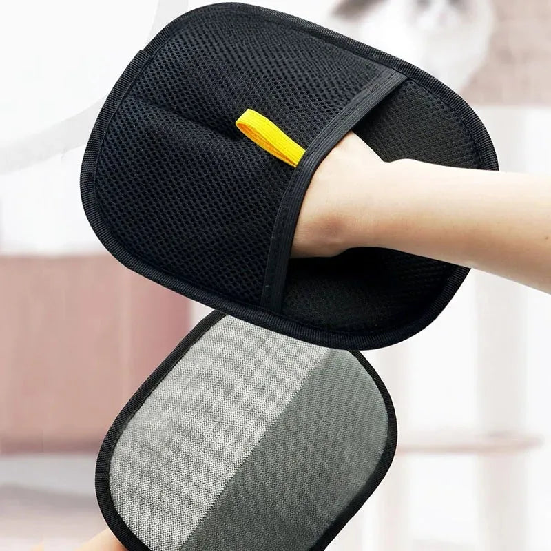 Pet Hair Removal Tools Reusable Gloves Pet Double Sided Beauty Gloves Carpet Removal Pet Fur Hair Pet Supplies Sofa Carpet Home
