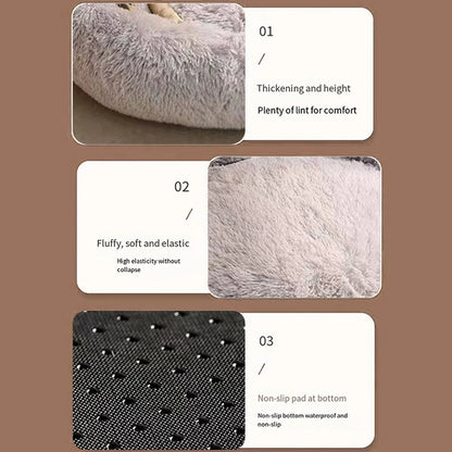 Dog Bed Winter Cat Pet Sofa Cute  Shape Comfortable Pet Sleeping Beds For Small Medium Large Soft Fluffy Cushion Dog Bed