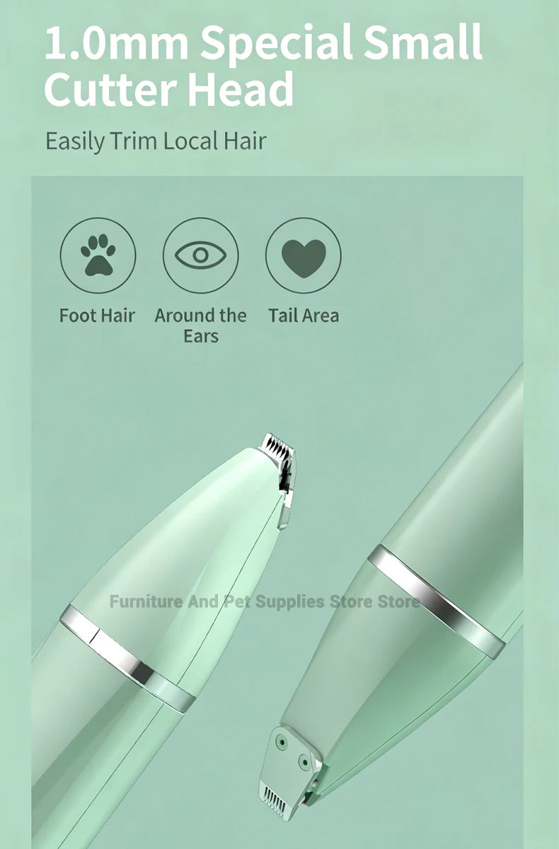 Professional 4-in-1 Electric Pet Grooming Tool Set Dog Hair Clippers USB Rechargeable Pets Haircut Trimmer Shaver Cats Supplies