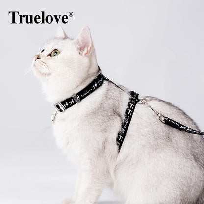 Truelove Pet Cat H-Shape Harness+Leash Set Vest-style and Puppy Chain Special Artifact to Prevent Break Free Home or Out TLH3912
