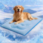 Dog Cooling Mat, Thick Cooling Mat for Extra Dogs with PCM and Thermochromic Tech, Dual-Sided Durable Waterproof Cool Dog Bed M
