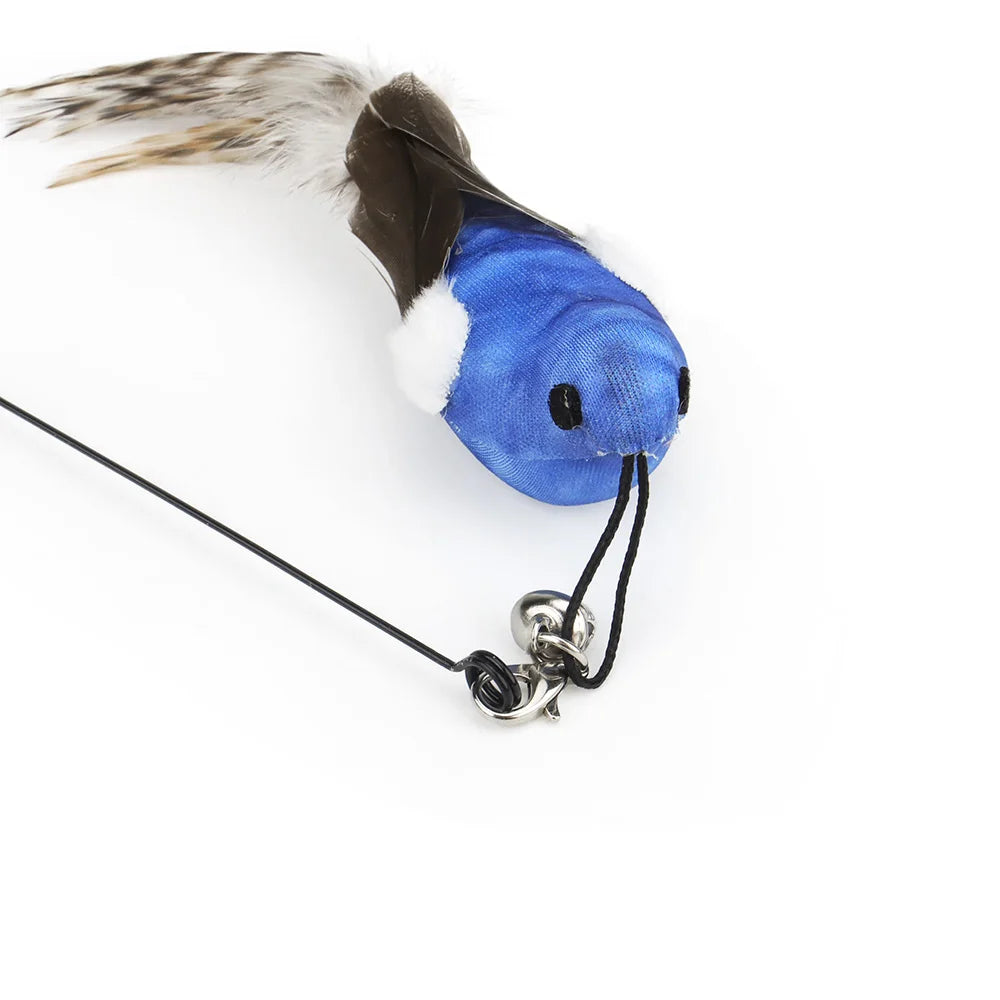 Replacement Head for Funny Cat Stick Toy Bell Various Kinds Cats Rod Feather Birds Teaser Toy for Kitten Pet Supplies