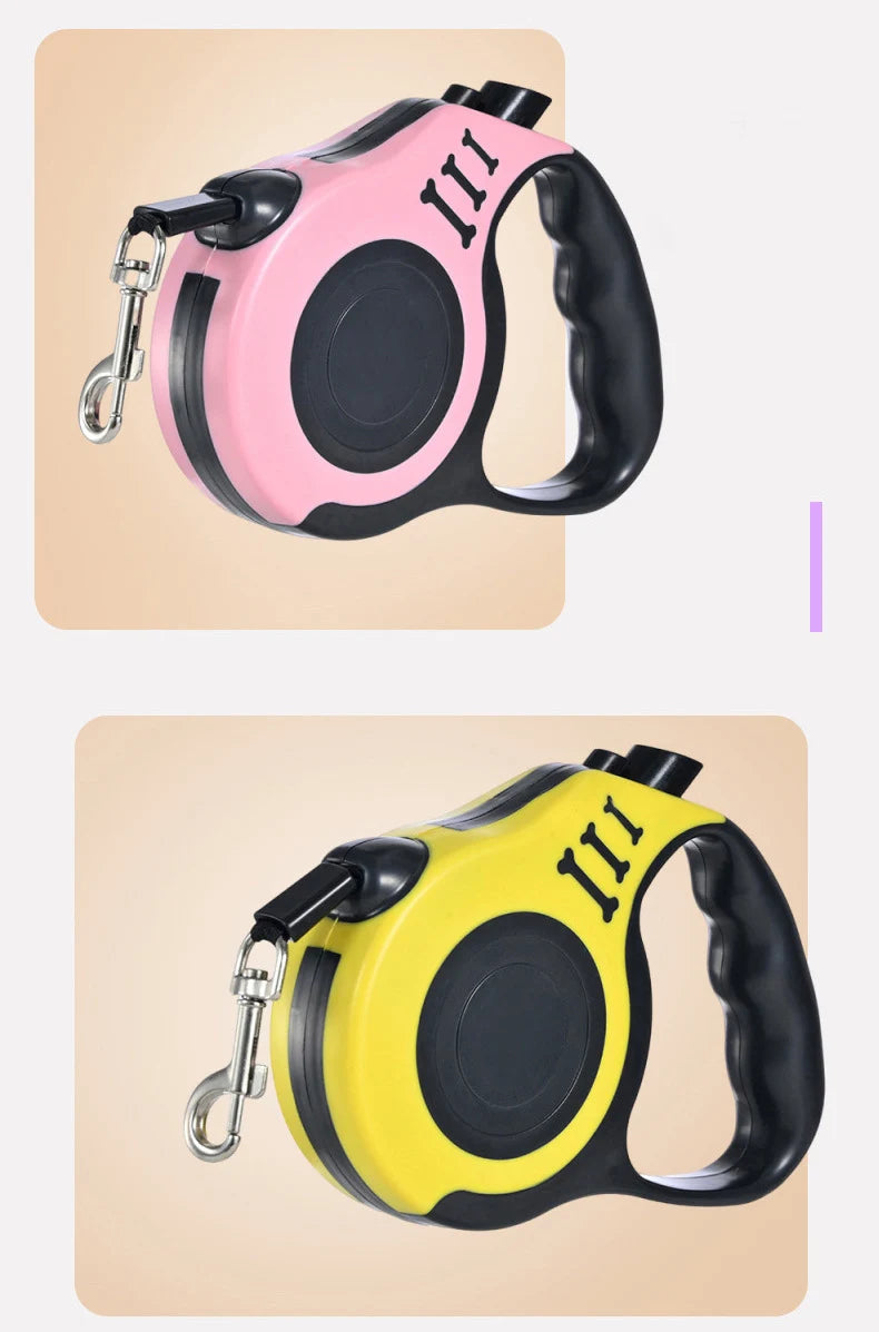 Pet Supplies Button Automatic Telescopic Leash, Super Strong Pulling Force Dog Walking Leash, Explosion-proof Dog Flushing Leash