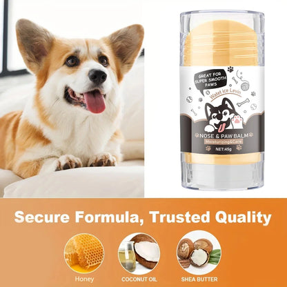 Dog Paw Balm - Lick Safe Snout Soother - Moisturizes, Soothes, and Nourishes Irritated Paw Pads and Nose - Prevents Cracks and Wounds - Dog Paw Balm Contains Wax, Oil, Butter, and Extracts