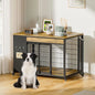 38" Dog Crate Furniture - Dog Crate with DIY Frame, Sliding Door Indoor Kennel, Wooden Dog Cage End Table, for Medium/Large,Cust