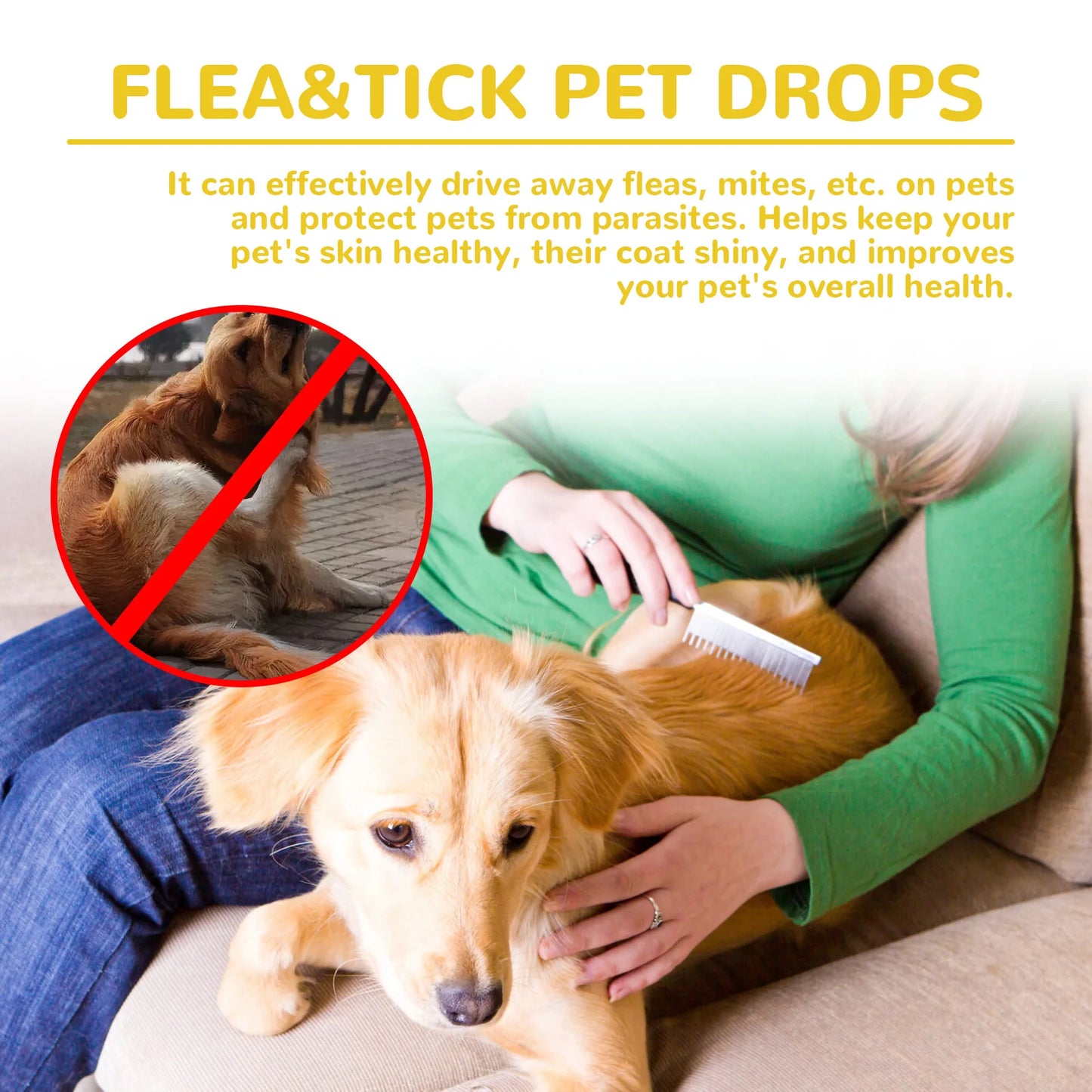 Pet Flea&tick Drops Effectively Repel Fleas Keep Skin Healthy Improve Hair Gloss Anti Skin Itching Pet External Deworming Drops