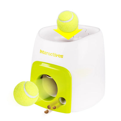 New Tennis Launcher Dog Automatic Toy Reward Machine Intelligent Feeder Throwing Machine Pet Ball Throwing Machine