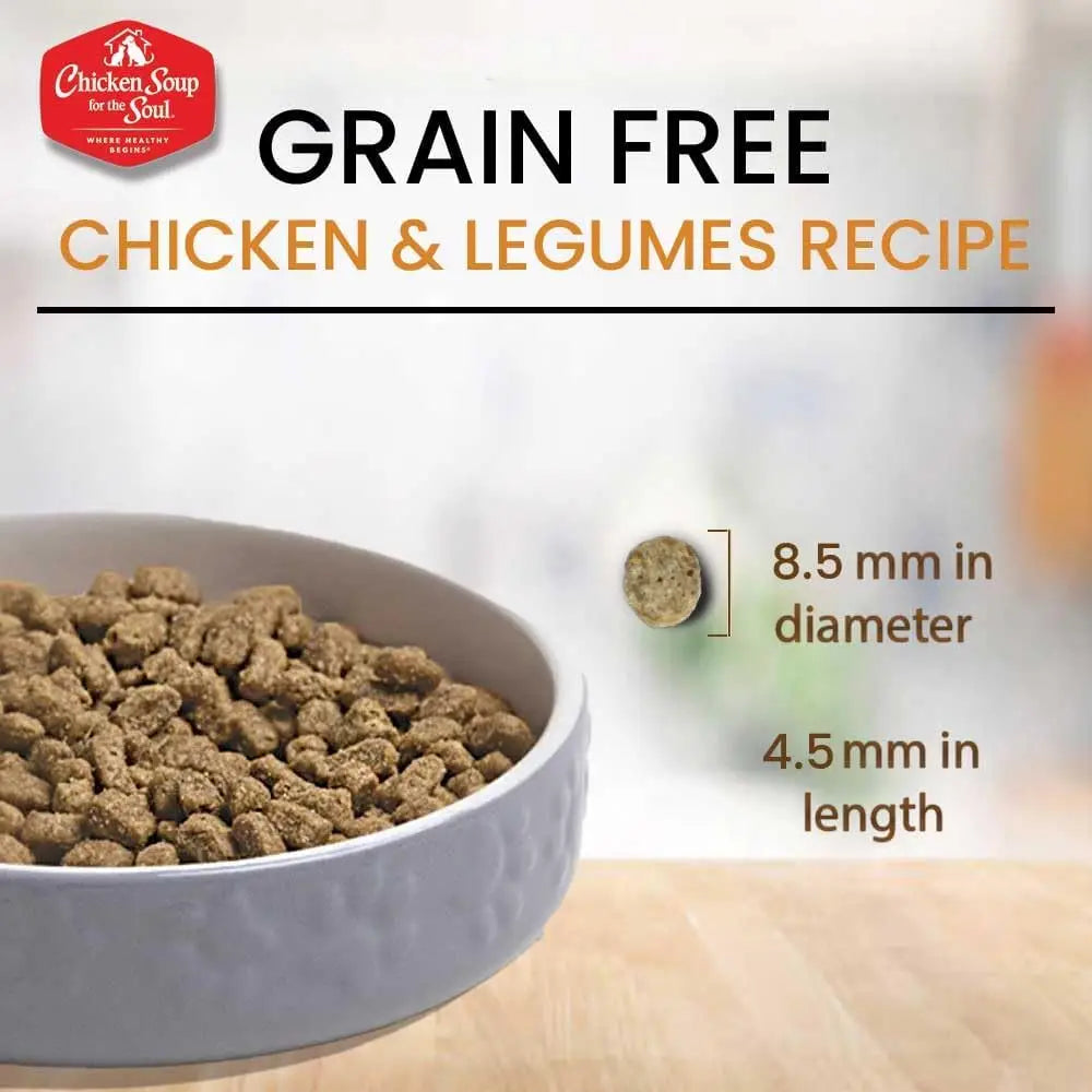Grain-Free Dry Cat Food, Real Meat First Ingredient, No By-Products, Supports Immune & GI Health, Chicken & Legumes, 4lb
