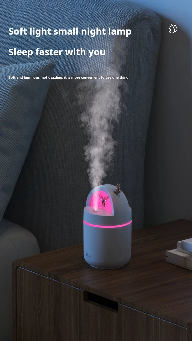 Mini Cute Pet Desktop Humidifier USB Small Car Air Freshener Bedroom Air Humidifier Portable Home Office Aromatherapy Device